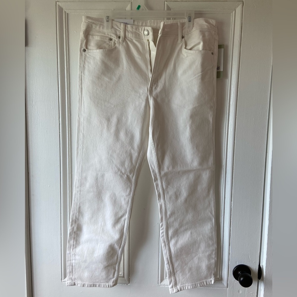 NWT - H&M White denim jeans